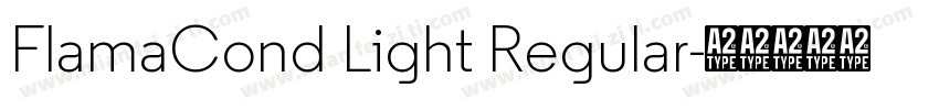FlamaCond Light Regular字体转换